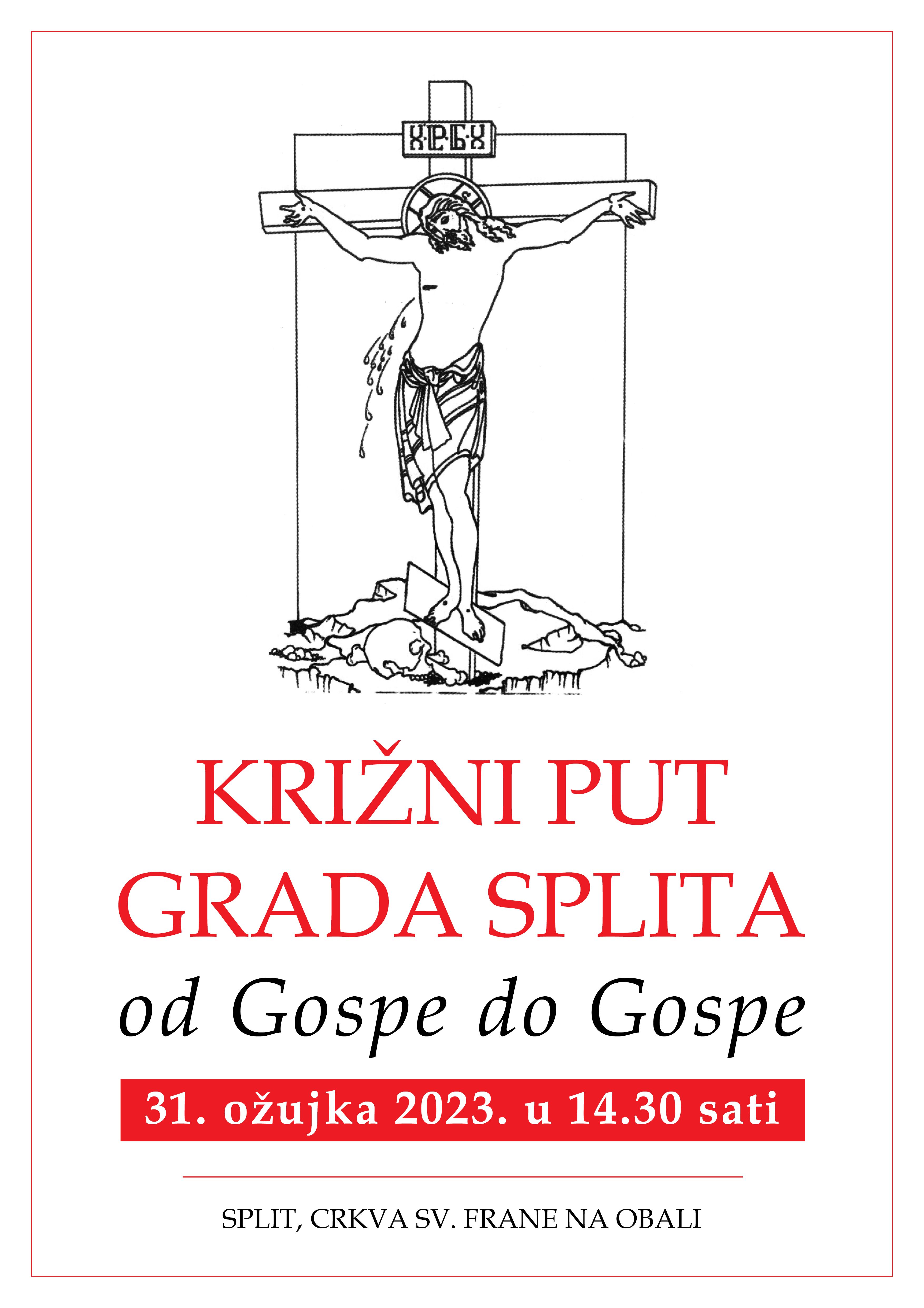 Križni put grada Splita plakat 2023